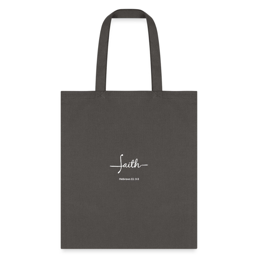 Faith | Tote Bag - charcoal