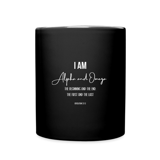 Alpha and Omega | Full Color Mug | Black - black