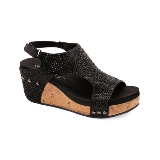 Corkys Carley - Black Crystals Wedge