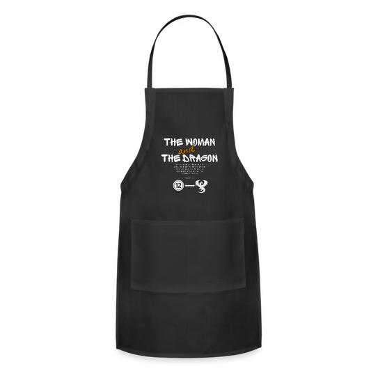 Woman and Dragon | Adjustable Apron - black