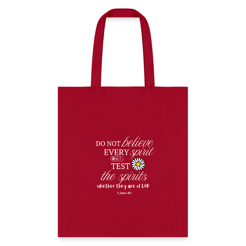 Test the spirits | Tote Bag - red
