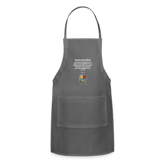 Renew Your Mind | Adjustable Apron - charcoal