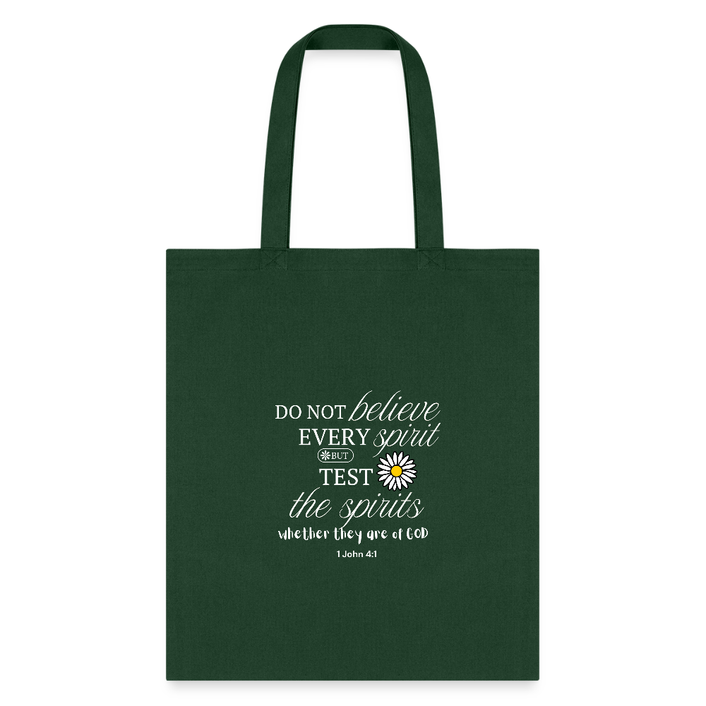 Test the spirits | Tote Bag - forest green
