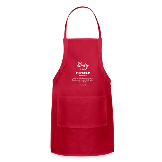 Study | Adjustable Apron - red