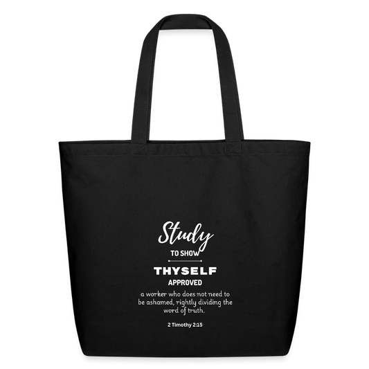 Study | Eco-Friendly Cotton Tote - black