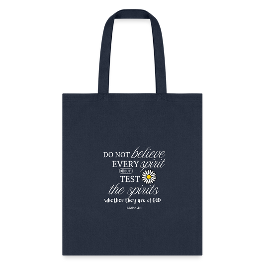 Test the spirits | Tote Bag - navy