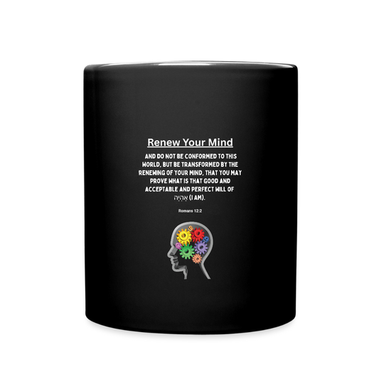 Renew Your Mind | Full Color Mug | Black - black