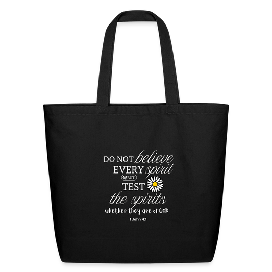 Test the spirits | Eco-Friendly Cotton Tote - black
