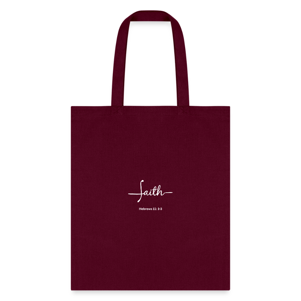 Faith | Tote Bag - burgundy