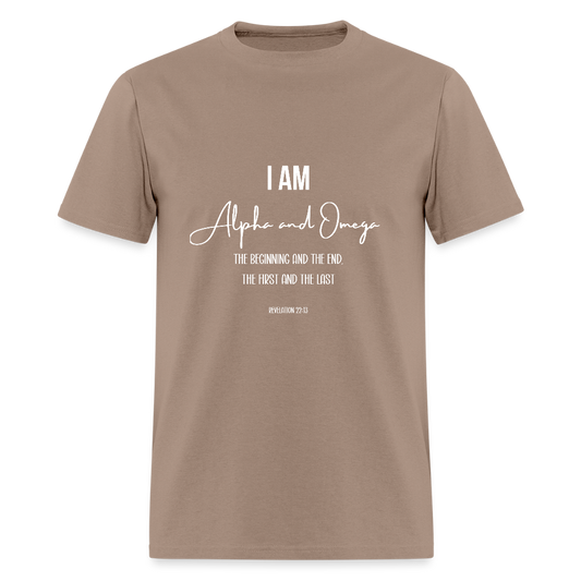 Alpha and Omega | Men's T-Shirt - brown savana