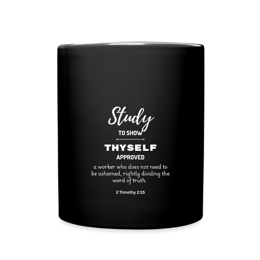Study | Full Color Mug | Black - black