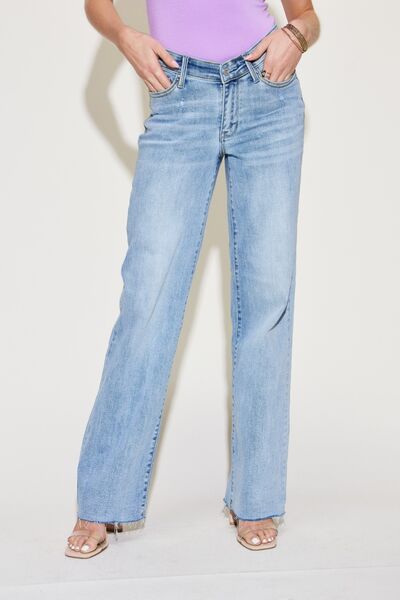 Judy Blue V Front Waistband Straight Jeans